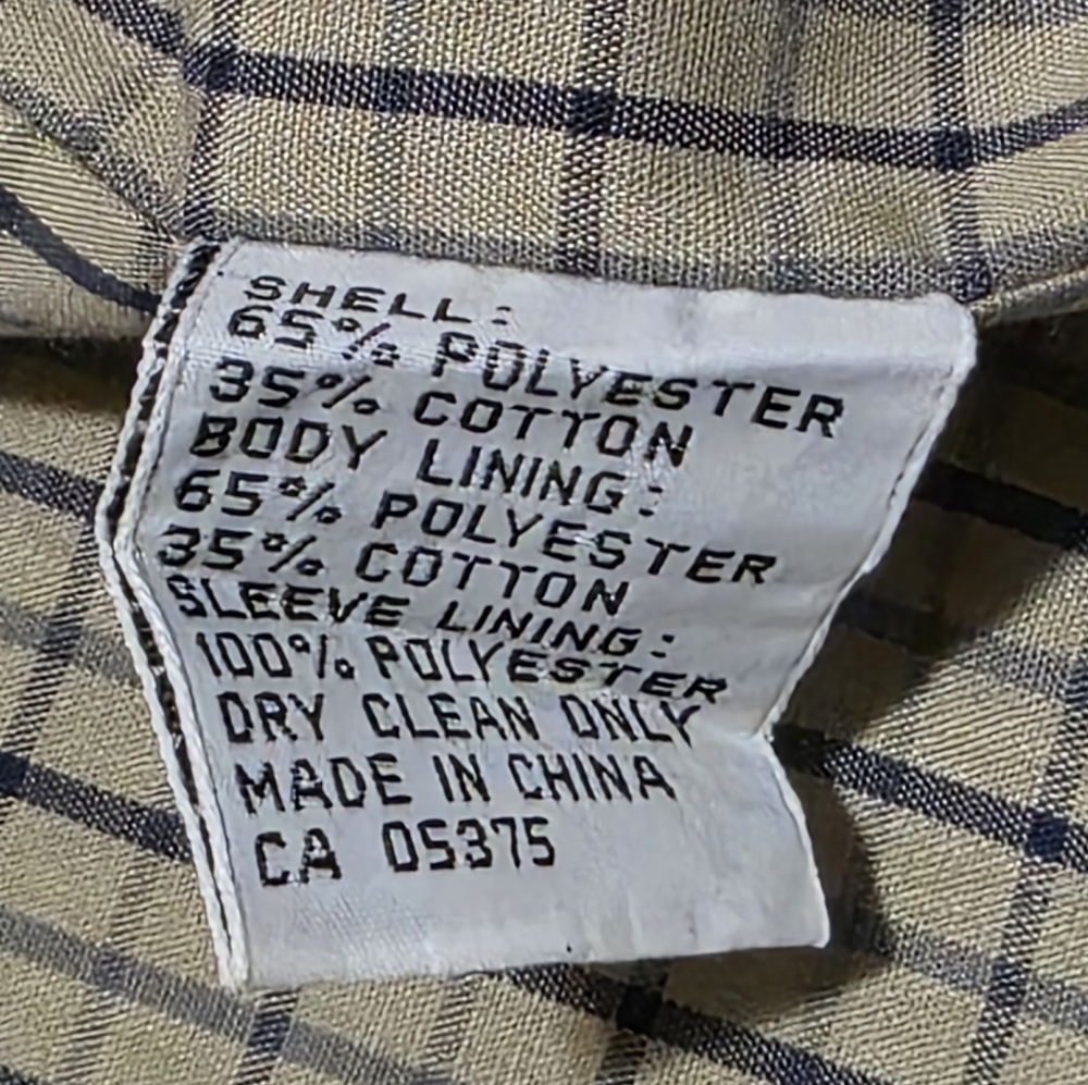 Moores Men’s Gray Double-Breasted Belted Trench Coat Rain Size 46 Regular A75 - Picture 10 of 14